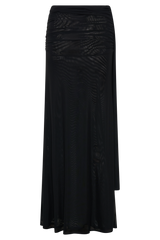 Arna Mesh Maxi Skirt - Black