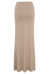 Jules Recycled Nylon And Mesh Maxi Skirt - Taupe