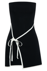 Rian Strapless Knit Mini Dress - Black