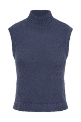 Azalea Sleeveless Knit Top - Steel