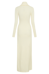 Alessandra Reversible Knit Maxi Dress - Ivory Marle