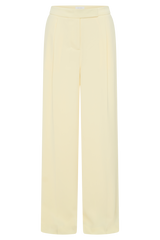 Faith Suiting Wide Leg Pant - Lemon Cream
