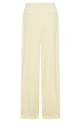 Faith Suiting Wide Leg Pant - Lemon Cream