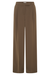 Faith Suiting Wide Leg Pant - Cacao Brown