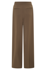 Faith Suiting Wide Leg Pant - Cacao Brown
