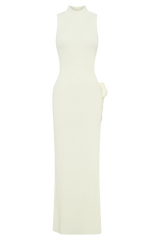 Stephanie Cut Out Knit Maxi Dress - Ivory