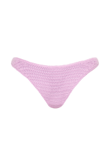 Skye Floral Crochet Tie Up Bikini Bottom - Lilac