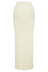 Elise Knit Maxi Skirt - Ivory Marle