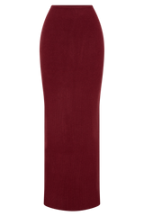 Kyle Knit Maxi Skirt - Cherry Red