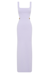 Alysanne Cut Out Knit Maxi Dress - Lilac