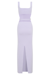 Alysanne Cut Out Knit Maxi Dress - Lilac