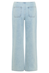Caitlin Mid Rise Denim Jeans - Light Blue