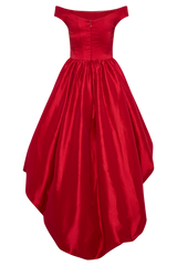 Amelia Bubble Maxi Dress - Ruby Red