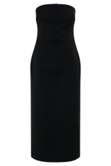 Sussan Strapless Midi Dress - Black