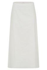 Dora Linen Midi Skirt - Ivory