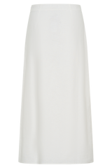 Dora Linen Midi Skirt - Ivory