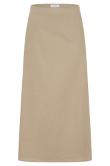 Dora Linen Midi Skirt - Natural