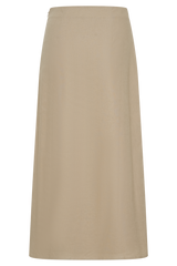 Dora Linen Midi Skirt - Natural