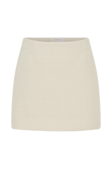 Camilla Boucle Mini Skirt - Ivory