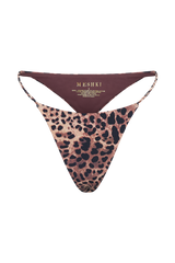 Melika Braided Bikini Bottoms - Leopard Print