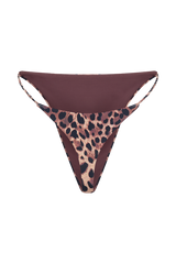 Melika Braided Bikini Bottoms - Leopard Print