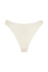 Aesha Floral Crochet Bikini Bottom - Ivory