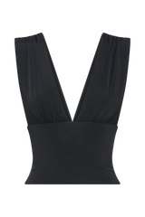 Kerrigan Slinky Ruched Sleeveless Top - Black