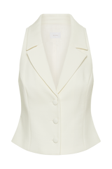 Mura Suiting Vest - Ivory