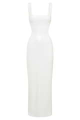Adoria Sequin Cut Out Maxi Dress - White
