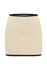 Klara Knit Mini Skirt - Black/Cream