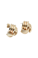 Rowan Knotted Earrings - Gold