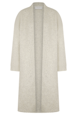 Benson Maxi Knit Cardigan - Cream Marle