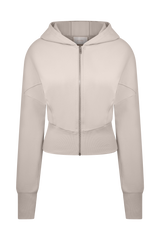 Blake Zip Front Hoodie - Stone