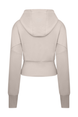 Blake Zip Front Hoodie - Stone