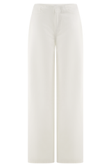 Caitlin Mid Rise Denim Jeans - White