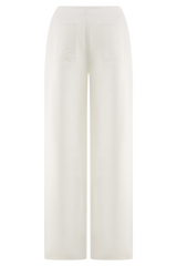 Caitlin Mid Rise Denim Jeans - White
