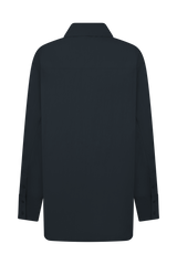 Campbell Cotton Oversized Shirt - Navy
