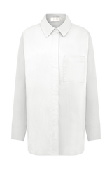 Campbell Cotton Oversized Shirt - White