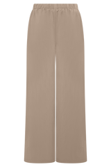 Campbell Cotton Wide Leg Pants - Sand