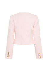 Cleo Boucle Jacket - Powder Pink