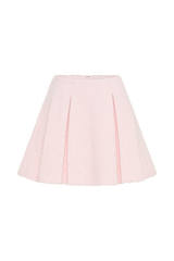 Cleo Boucle Mini Skirt - Powder Pink