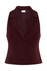 Mura Suiting Vest - Plum