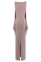 Darby Knit Scarf Maxi Dress - Pale Pink