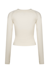 Eliana Long Sleeve Active Top - Ivory