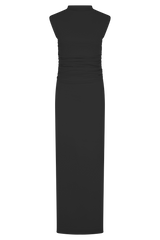 Elliot High Neck Sleeveless Maxi Dress - Black