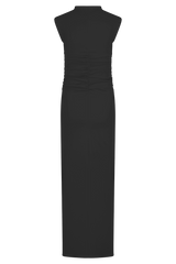 Elliot High Neck Sleeveless Maxi Dress - Black