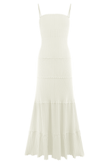 Finley Pointelle Knit Maxi Dress - Ivory