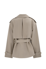 Alden Short Trench Jacket - Pebble