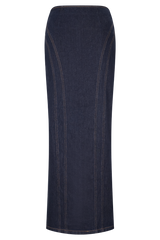 Alma Denim Maxi Skirt - Indigo Blue