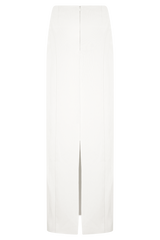 Alma High Waist Maxi Skirt - White